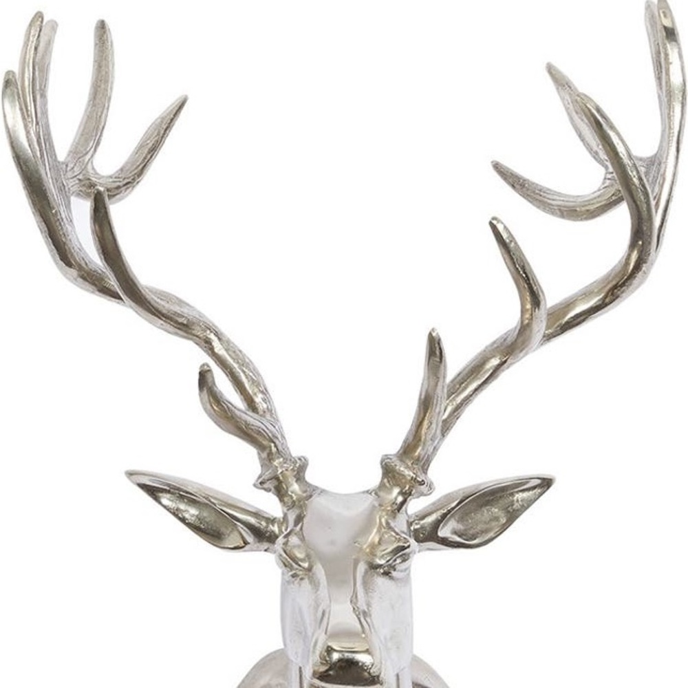 Stunning Silver Patronus Stag Aluminum Metallic Eclectic Deer Wall Art 🦌 - Picture 4 of 16